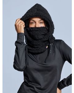 Poederbaas Balaclava Dames Fluffy Black