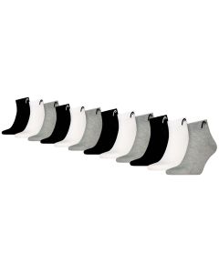 HEAD Quartersokken Training 12-pack Grijs / Wit / Zwart