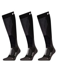 HEAD Skisokken Racer Kneehigh 3-pack Zwart