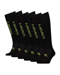 HEAD Skisokken Unisex Logo Kneehigh 6-pack Black Combo