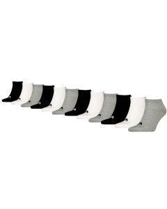 HEAD Sneakersokken Training 12-pack Grijs / Wit / Zwart