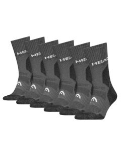 HEAD Wandelsokken All Climates Hiking Crew 6-pack Grijs