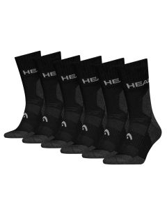 HEAD Wandelsokken All Climates Hiking Crew 6-pack Zwart