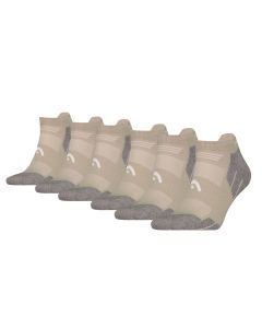 HEAD Wandelsokken All Climates Hiking Sneaker 6-pack Taupe