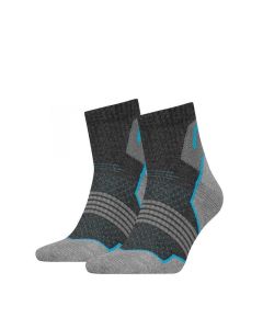 HEAD Hiking Quarter sokken 2-pack Unisex Grey/blue