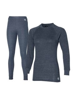 Heatkeeper Thermoset Dames Comfort - Thermoshirt + Thermo Legging - Antraciet Melange