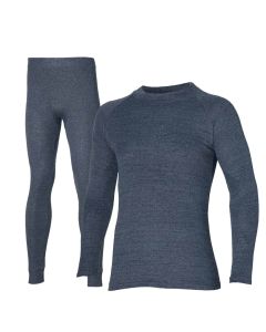 Heatkeeper Thermoset Heren Comfort - Thermoshirt + Thermo Legging - Antraciet Melange
