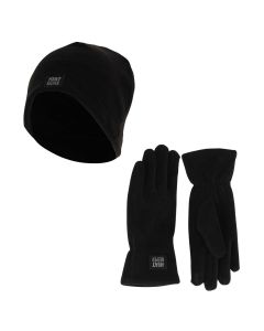 Heatkeeper Dames Winter Set Fleece - Muts + Handschoenen - Zwart