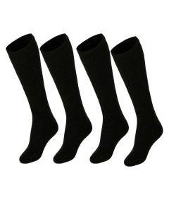 Heatkeeper Dames Thermo Kniehoogte Sokken 4-pack Zwart