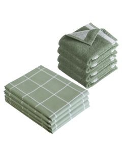 Byrklund Keuken- en Theedoeken set Do Dishes & Dry Hands Jade - 8 delig