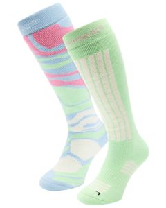 Poederbaas Skisokken Dames 2-pack Ice Blue