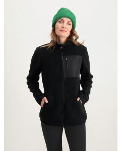 Poederbaas Four Seasons Fleece Vest Dames Zwart