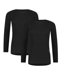 Poederbaas Thermoshirt Heren 2-pack Pro Zwart