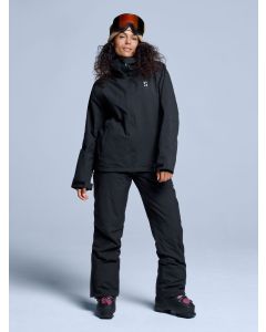 Poederbaas Ski-jas Dames Arctic 2L Insulated Zwart