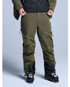 Poederbaas Skibroek Heren Freeride 3L Hardshell Olive Green
