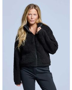 Poederbaas Fluffy Jacket Dames Four Seasons Zwart