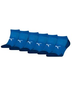Puma Sport Cushioned Sneakersokken 6-pack Blauw