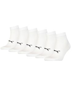 Puma Sport Quartersokken Light 6-pack Wit