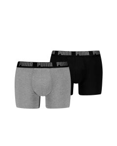 Puma Boxershorts Everyday Basic 2-pack Grey Melange / Black