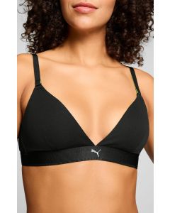 Puma Dames Sport Triangel Bralette 3D Knit Zwart