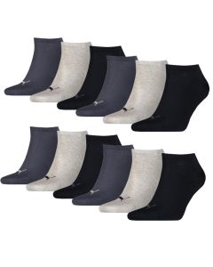 Puma Sneakersokken Plain 12-pack Navy / Grey / Nightshadow Blue
