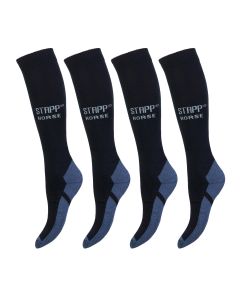 STAPP Horse Paardrijsokken Uni 4-pack Marine
