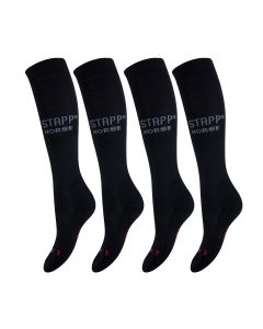 STAPP Horse Paardrijdsokken Deocell 4-pack Zwart