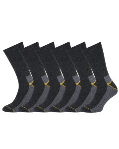 STAPP Thermosokken Heren Yellow 6-pack Antraciet Melange