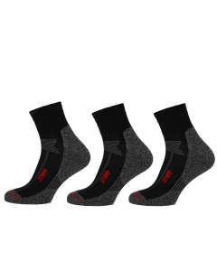 STAPP Wandelsokken Techno Boston All Season Quarter 3-pack Zwart