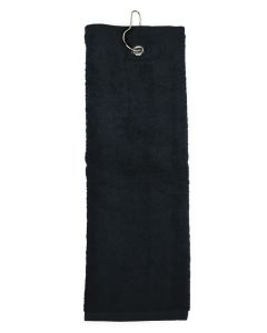 The One Golfhanddoek 450 gram Zwart