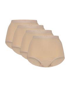 Ten Cate Basics Organic Cotton Stretch High Waist Slip 4-pack Beige