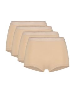 Ten Cate Basics Organic Cotton Stretch Short 4-pack Beige