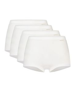 Ten Cate Basics Organic Cotton Stretch Short 4-pack Wit