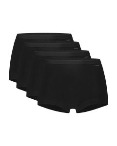 Ten Cate Basics Organic Cotton Stretch Short 4-pack Zwart