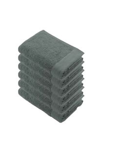Walra Remade Cotton Handdoek 60 x 110 cm 550 gram Donker Groen  - 6 stuks