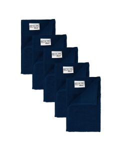 The One Gasten Handdoek 450 gram 30 x 50 cm Donker blauw (5 stuks) 