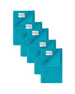 The One Gastendoek Voordeelpakket 500 gram 30x50 cm Turquoise (5 stuks)