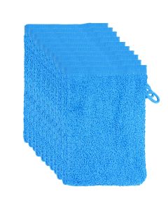 The One Voordeelpakket Washandjes Aqua - 10 stuks