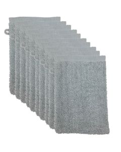 The One Voordeelpakket Washandjes Lichtgrijs - 10 stuks
