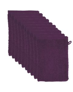 The One Voordeelpakket Washandjes Plum  - 10 stuks