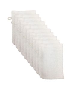 The One Voordeelpakket Washandjes Wit - 10 stuks