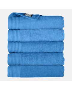 The One Handdoek Voordeelpakket 450 gram 50x100 cm Azure Aqua (5 stuks)