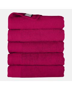 The One Handdoek 450 gram 50 x 100 cm Magenta