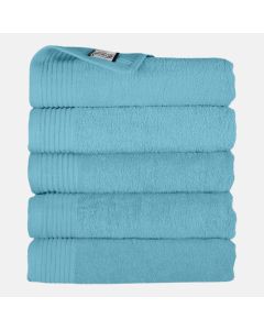 The One Handdoek 450 gram 50 x 100 cm Petrol