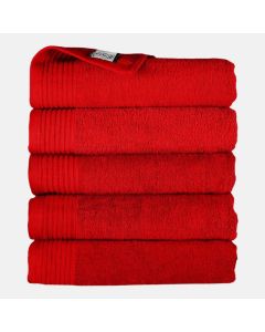 The One Handdoek 450 gram 50x100 cm Rood (5 stuks) 