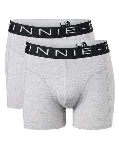 Vinnie-G Boxershorts 2-pack Grey Melange Black