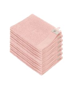 Walra Soft Cotton Voordeelpakket Washandjes Roze - 12 stuks
