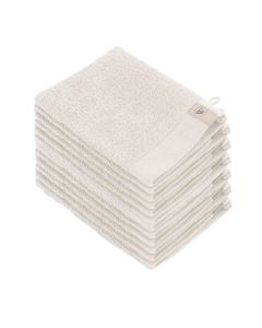 Walra Soft Cotton Voordeelpakket Washandjes Stone Grey - 12 stuks