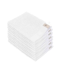 Walra Soft Cotton Voordeelpakket Washandjes Wit - 12 stuks