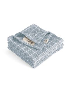 Walra Vaatdoek Dry with Cubes Jeans Blauw - 3 stuks